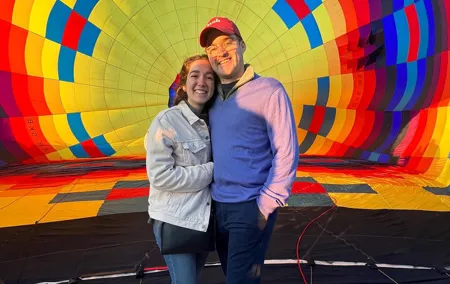 Hot air balloon adventure over Teotihuacan