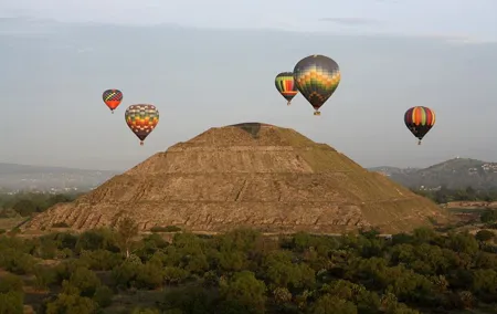 Teotihuacan Pyramids Hot Air Balloon Ride From Mexico City