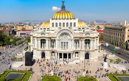 Walking Mexico City Tour with Anthropology Museum