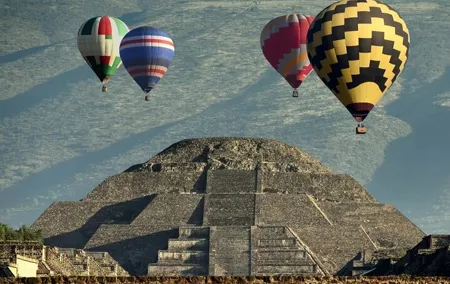 Hot Air Balloon Ride and Teotihuacan Pyramids Excursion