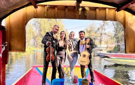Fiesta Tour in Xochimilco with Tequila in addition Coyoacán and CU