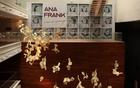 Museum Memory and Tolerance Anne Frank notes of Hope entry