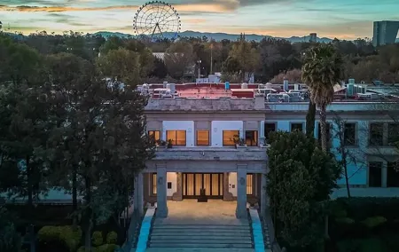 CDMX from Heaven Diego Rivera and Cantina Presidential Mansion