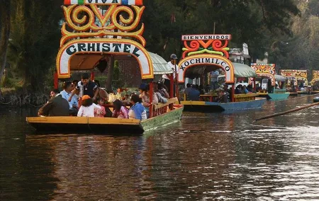 Fiesta on a Trajinera, Tacos, Drinks and Visit Coyoacan