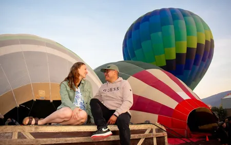 Live it Balloon over Teotihuacan and Breakfast in Cueva