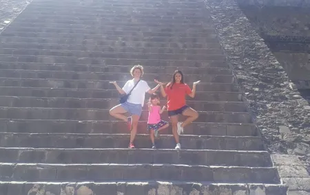 Pyramids of Teotihuacan and Basilica of Guadalupe from Cd Mexico