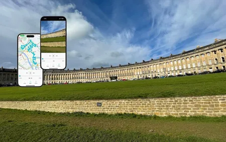 Bath Bridgerton walking tour of filming location with Mobile App