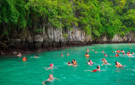 Phi Phi and Bamboo Island Sunrise Small Group By Catamaran
