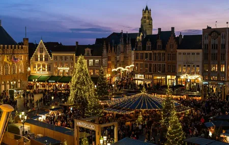 Privete Bruges Christmas Tour from Paris Choco and Beer Testing