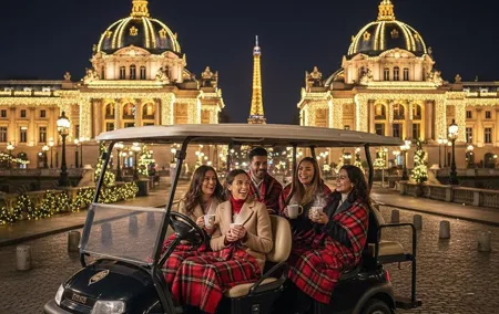 Paris Christmas Lights Tour by GolfCart : Private Experience