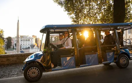 Rome Golf Cart Tour with Gelato and Souvenir