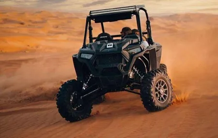 Dubai Desert Safari Dune Bashing, 60min ATV Quad, Camel Ride, BBQ