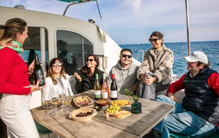 Barcelona Premium Wine Tasting & Tapas in Catamaran - Small Group