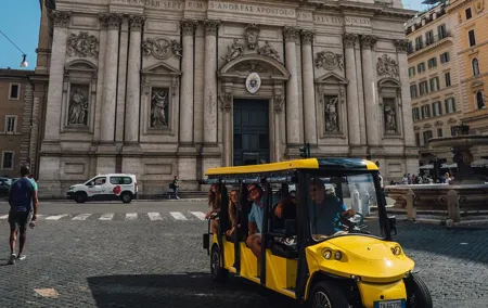 Rome Golf Cart Driving Tour: City Center, Colosseum & Catacombs