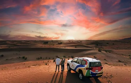 Dubai Evening Desert Safari: Sandboarding, BBQ, Camel Ride & more