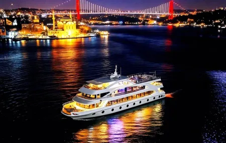 Bosphorus Yacht Cruise with Dinner Live Show and Hotel Pickup