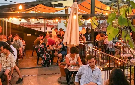 Rooftop Bar Crawl Madrid Experience
