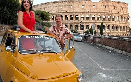 Vintage Rome Unveiled: A Fiat 500 Journey Through Time