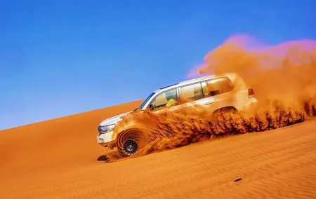 “Private Dubai Desert Safari – Dune Bashing, Camel Ride & BBQ”
