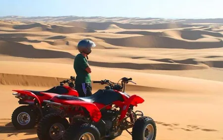 Morning Desert Safari With Quad Biking, Camel Riding and Dune Bashing