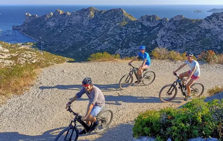 Calanques Trilogy Electric Bike Tour from Marseille