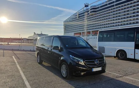 Transfer from the Port to the Airport, Marseille city or AIX TGV