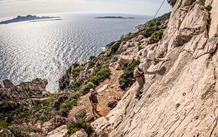 Discovery climbing in the Calanques of Marseille