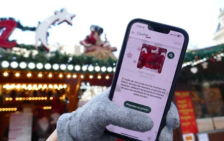 Unusual track game on Christmas markets in Marseille