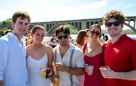 Day, Sunset, or Night Party Yacht Cruise along Potomac River