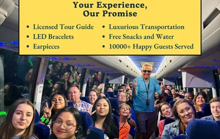Discounted DC Night Tour With Magic LED- Snacks, LED Bracelets