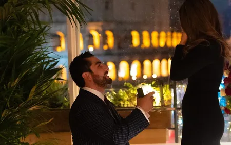 Marriage proposal in Rome