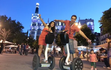 Sunset in Madrid by segway