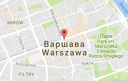 Маршрут Поездка в Варшаву